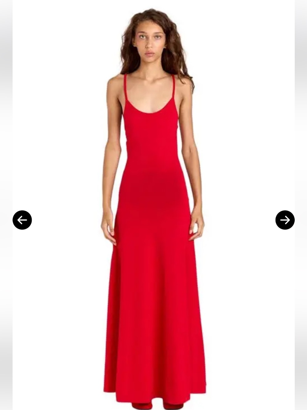 ROMY Pepi Knit Dress Gown in cherry red, like new